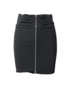 Iro Torie Gathered Pencil Skirt In Black Acetate In Black