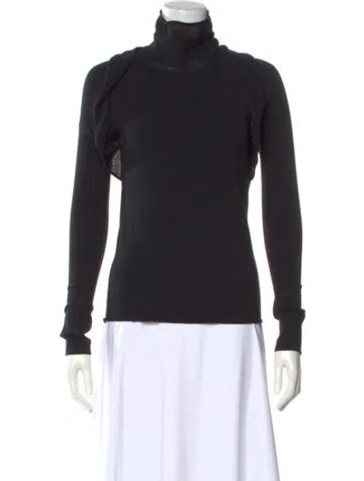 Pre-owned Iro Turtleneck Long Sleeve Top In Black