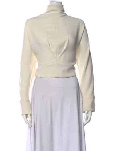 Pre-owned Iro Turtleneck Long Sleeve Top In Neutrals