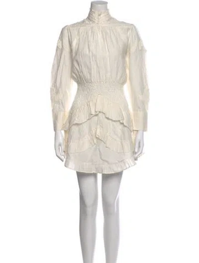 Pre-owned Iro Turtleneck Mini Dress In Neutral