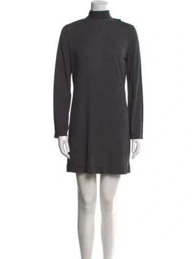 Pre-owned Iro Turtleneck Mini Dress W/ Tags In Gray