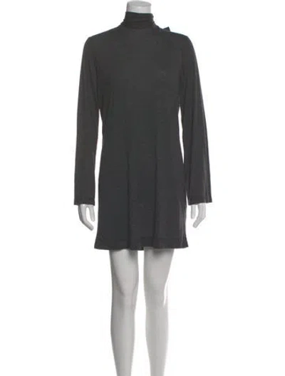 Pre-owned Iro Turtleneck Mini Dress W/ Tags In Gray
