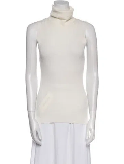 Pre-owned Iro Turtleneck Sleeveless Top In Neutral