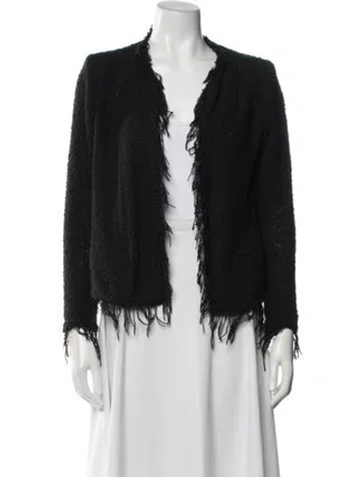 Pre-owned Iro Tweed Evening Jacket In Black