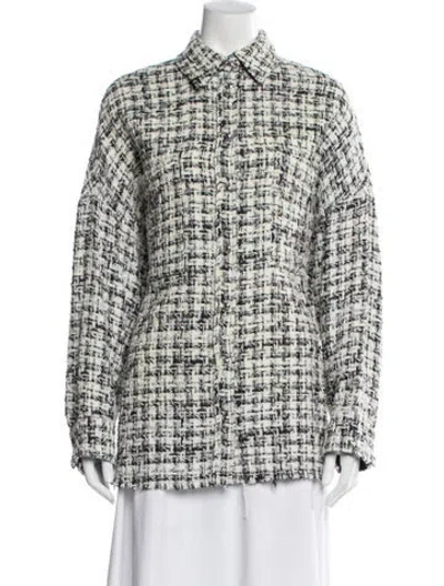Pre-owned Iro Tweed Houndstooth Print Jacket
