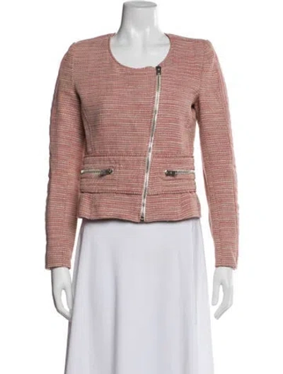 Pre-owned Iro Tweed Pattern Biker Jacket