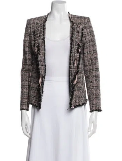 Pre-owned Iro Tweed Pattern Blazer In Gray