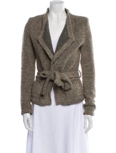 Pre-owned Iro Tweed Pattern Blazer In Neutral