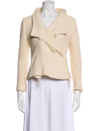 Pre-owned Iro Tweed Pattern Blazer In Neutral
