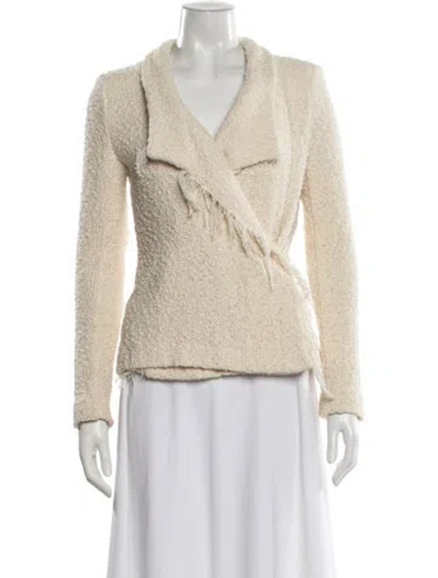 Pre-owned Iro Tweed Pattern Blazer In Neutral
