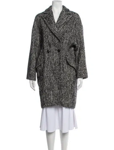 Pre-owned Iro Tweed Pattern Coat In Multicolor