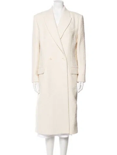 Pre-owned Iro Tweed Pattern Coat In Neutral