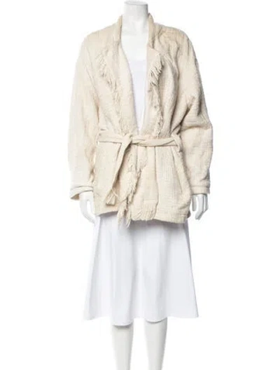 Pre-owned Iro Tweed Pattern Coat In Neutrals