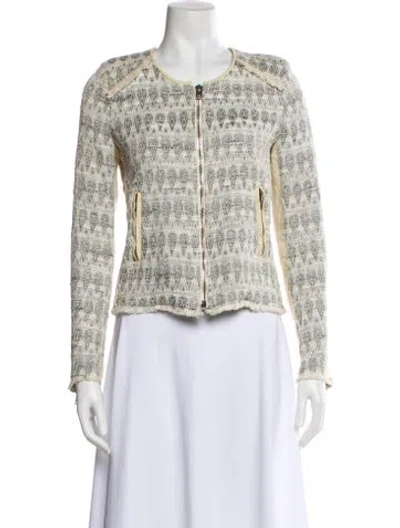 Pre-owned Iro Tweed Pattern Evening Jacket