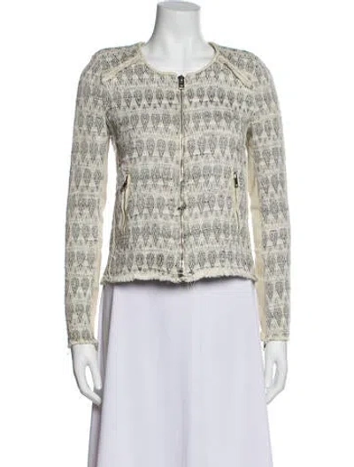 Pre-owned Iro Tweed Pattern Evening Jacket