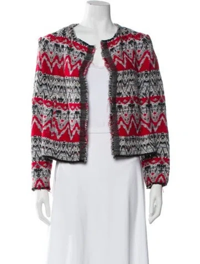 Pre-owned Iro Tweed Pattern Evening Jacket In Gray