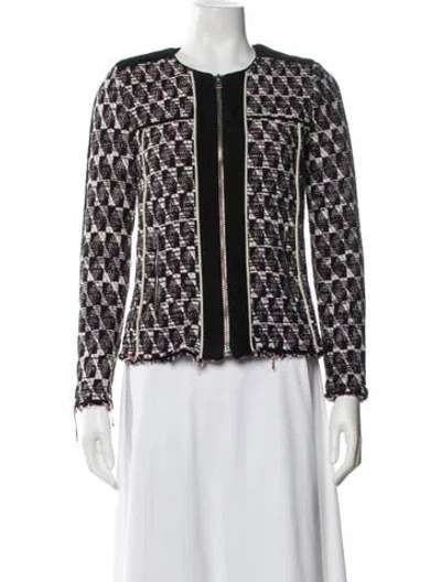 Pre-owned Iro Tweed Pattern Evening Jacket In Multi