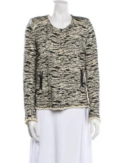 Pre-owned Iro Tweed Pattern Evening Jacket In Multi