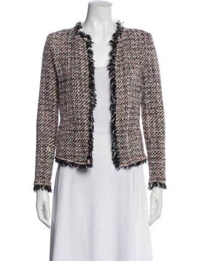 Pre-owned Iro Tweed Pattern Evening Jacket In Multi