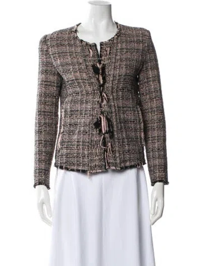 Pre-owned Iro Tweed Pattern Evening Jacket In Multi