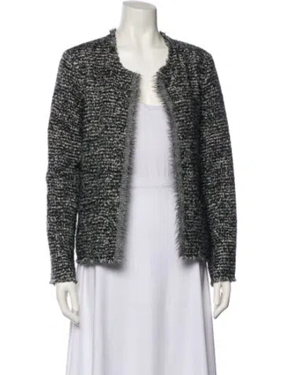 Pre-owned Iro Tweed Pattern Evening Jacket In Multi