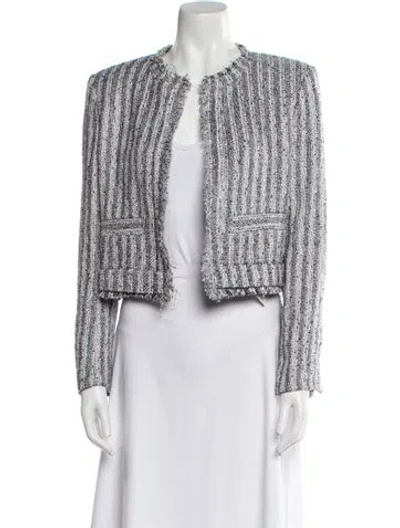 Pre-owned Iro Tweed Pattern Evening Jacket In Multi