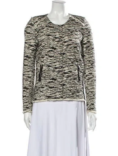 Pre-owned Iro Tweed Pattern Evening Jacket In Multi