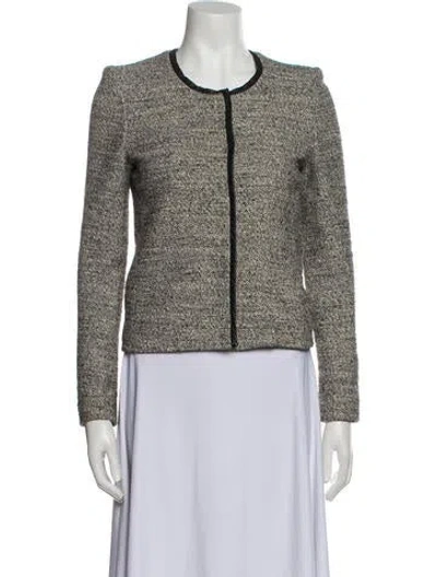 Pre-owned Iro Tweed Pattern Evening Jacket In Multi