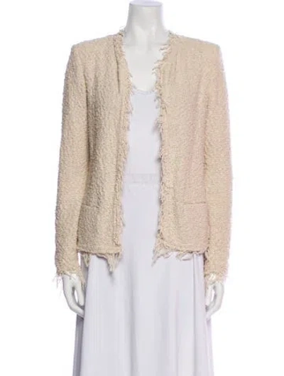 Pre-owned Iro Tweed Pattern Evening Jacket In Multi