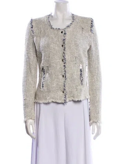 Pre-owned Iro Tweed Pattern Evening Jacket In Multi
