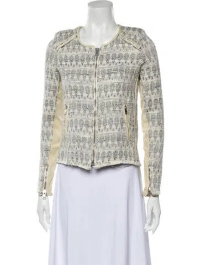 Pre-owned Iro Tweed Pattern Evening Jacket In Multi