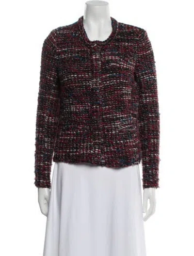 Pre-owned Iro Tweed Pattern Evening Jacket In Multi