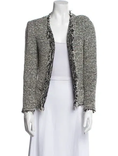 Pre-owned Iro Tweed Pattern Evening Jacket In Multi