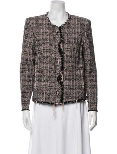 Pre-owned Iro Tweed Pattern Evening Jacket In Multi