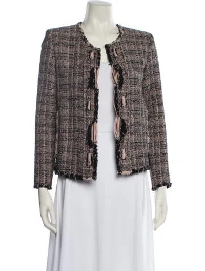 Pre-owned Iro Tweed Pattern Evening Jacket In Multi