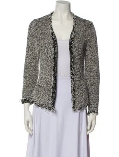 Pre-owned Iro Tweed Pattern Evening Jacket In Multi