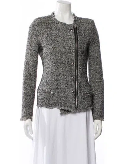 Pre-owned Iro Tweed Pattern Evening Jacket In Multi