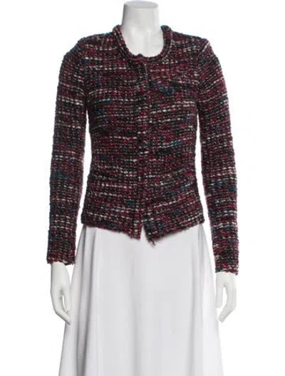 Pre-owned Iro Tweed Pattern Evening Jacket In Multi