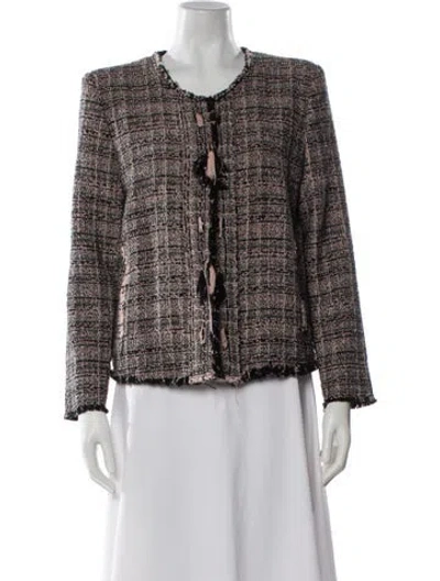 Pre-owned Iro Tweed Pattern Evening Jacket In Multi