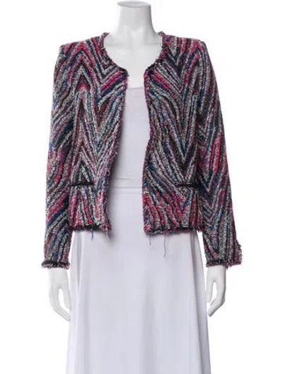 Pre-owned Iro Tweed Pattern Evening Jacket In Multi