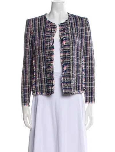 Pre-owned Iro Tweed Pattern Evening Jacket In Multi