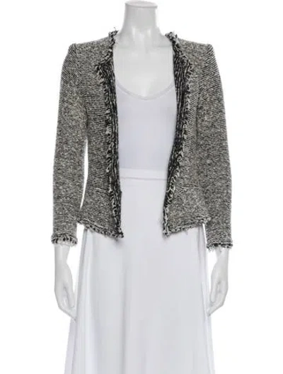 Pre-owned Iro Tweed Pattern Evening Jacket In Multi