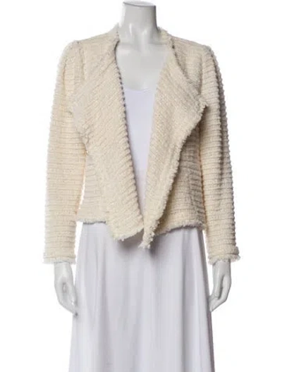 Pre-owned Iro Tweed Pattern Evening Jacket In Neutral
