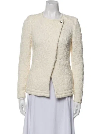 Pre-owned Iro Tweed Pattern Evening Jacket In Neutral