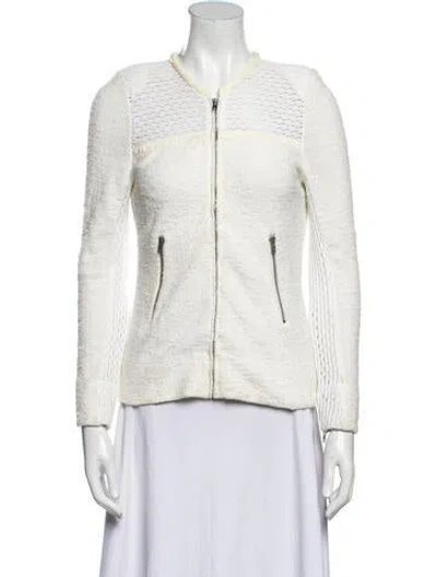 Pre-owned Iro Tweed Pattern Evening Jacket In Neutral