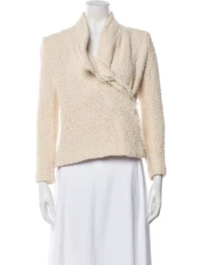 Pre-owned Iro Tweed Pattern Evening Jacket In Neutral