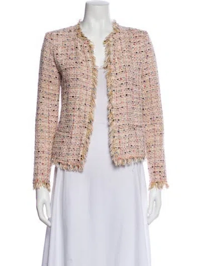 Pre-owned Iro Tweed Pattern Evening Jacket In Neutral