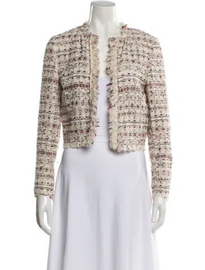 Pre-owned Iro Tweed Pattern Evening Jacket In Neutral