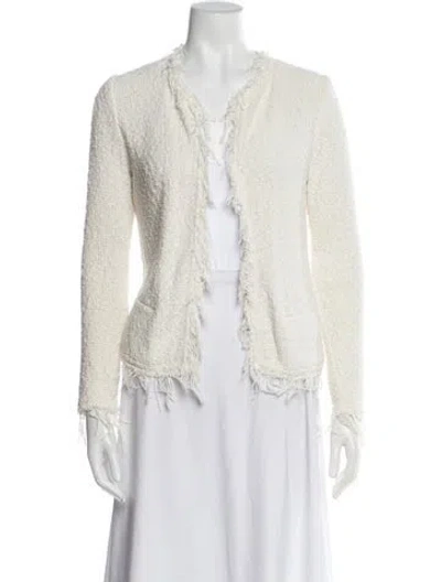 Pre-owned Iro Tweed Pattern Evening Jacket In Neutral
