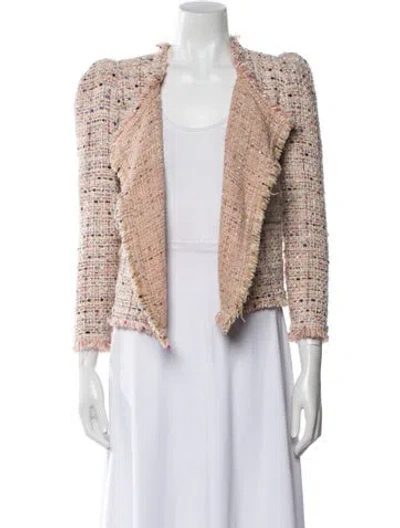 Pre-owned Iro Tweed Pattern Evening Jacket In Pink